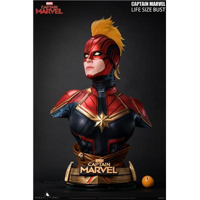 Captain Marvel Buste Taille Réelle Queen Studios